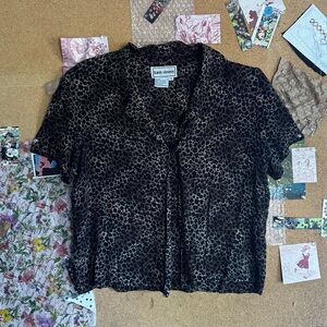 Karin Stevens Animal Print Top